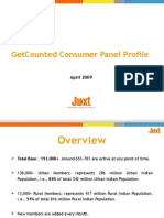 Get Counted Consumer Panel Profile - April 2009