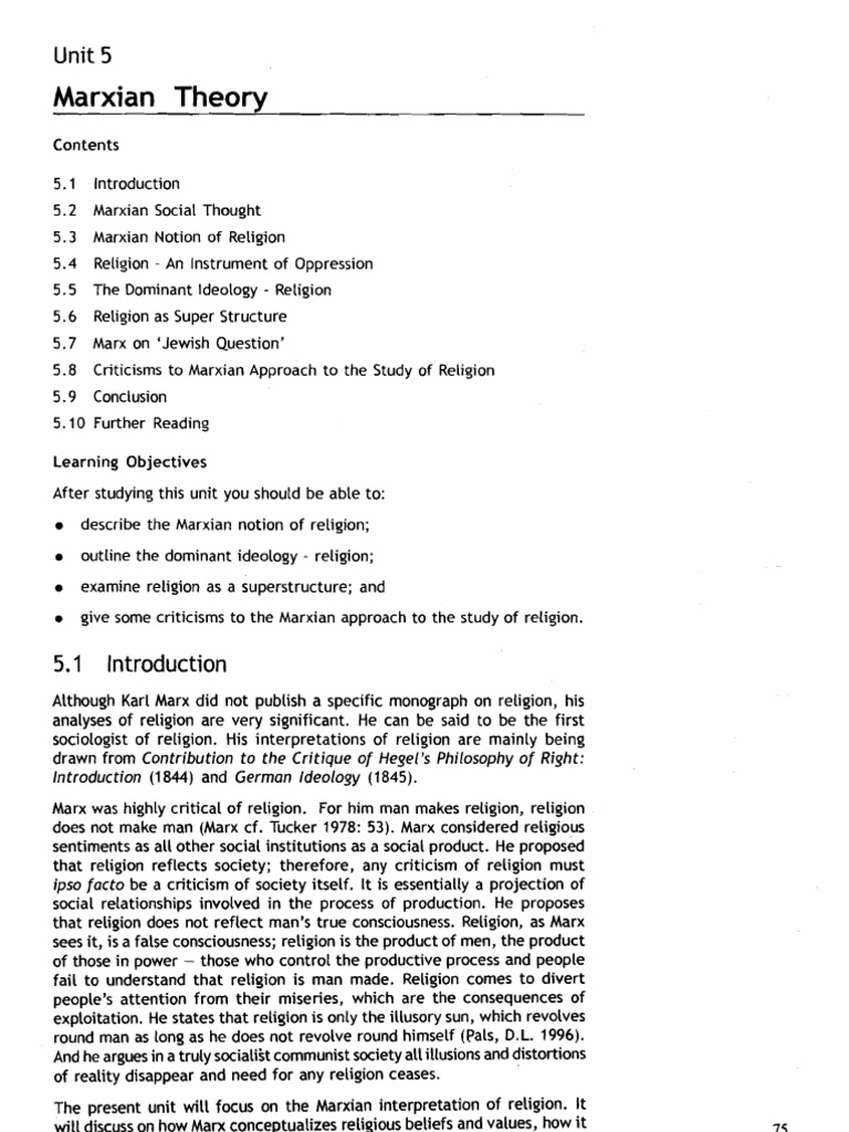 The Marxian Theory | PDF | Karl Marx | Ideologies