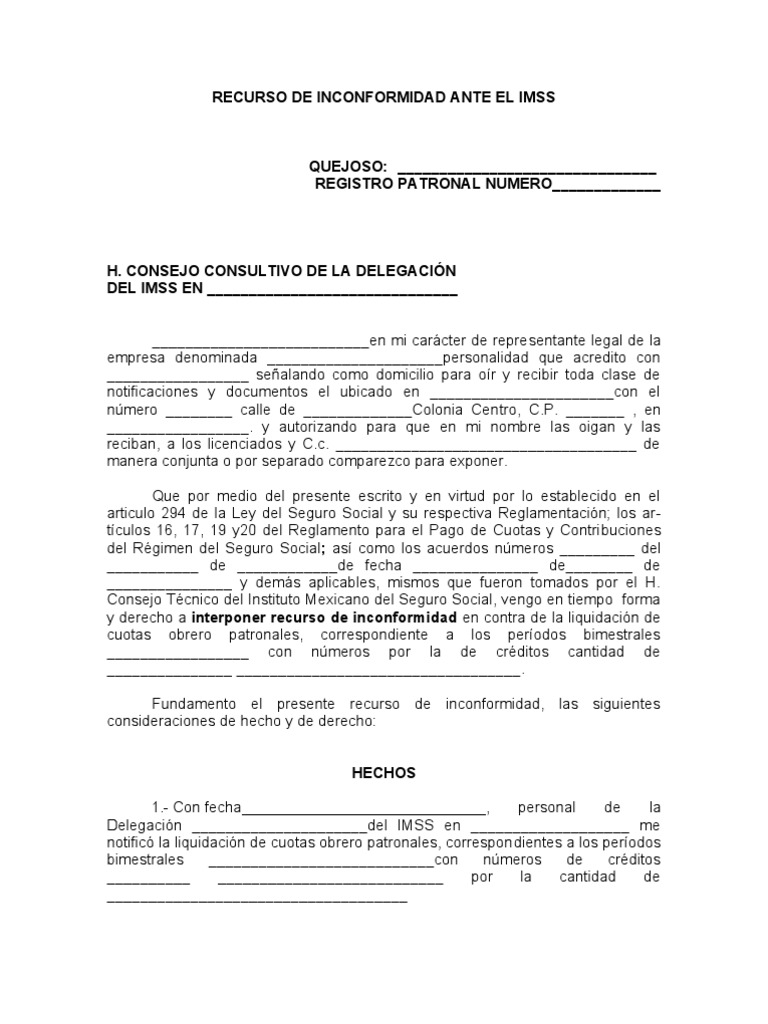 recurso-de-inconformidad-ante-el-imss-pdf-liquidaci-n-seguro