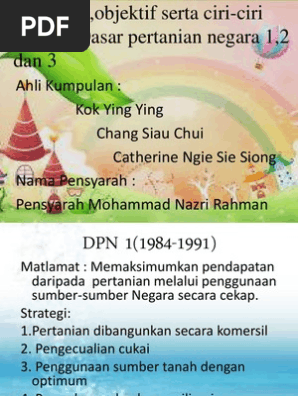 Dasar Pertanian Negara Pdf