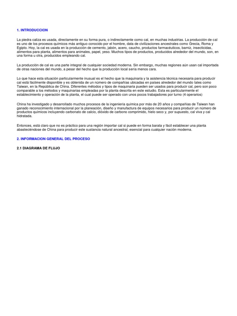Fabricacion de Cal PDF China Política mundial