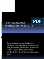 Penatalaksanaan Meningoensefalitis TB