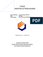 Tugas Instrumentasi & Pengukuran: Jurusan Teknik Kimia Prodi Teknik Kimia Produksi Bersih Politeknik Negeri Bandung
