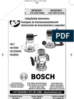 Bosch Router 1617 EVS - Owner's Manual
