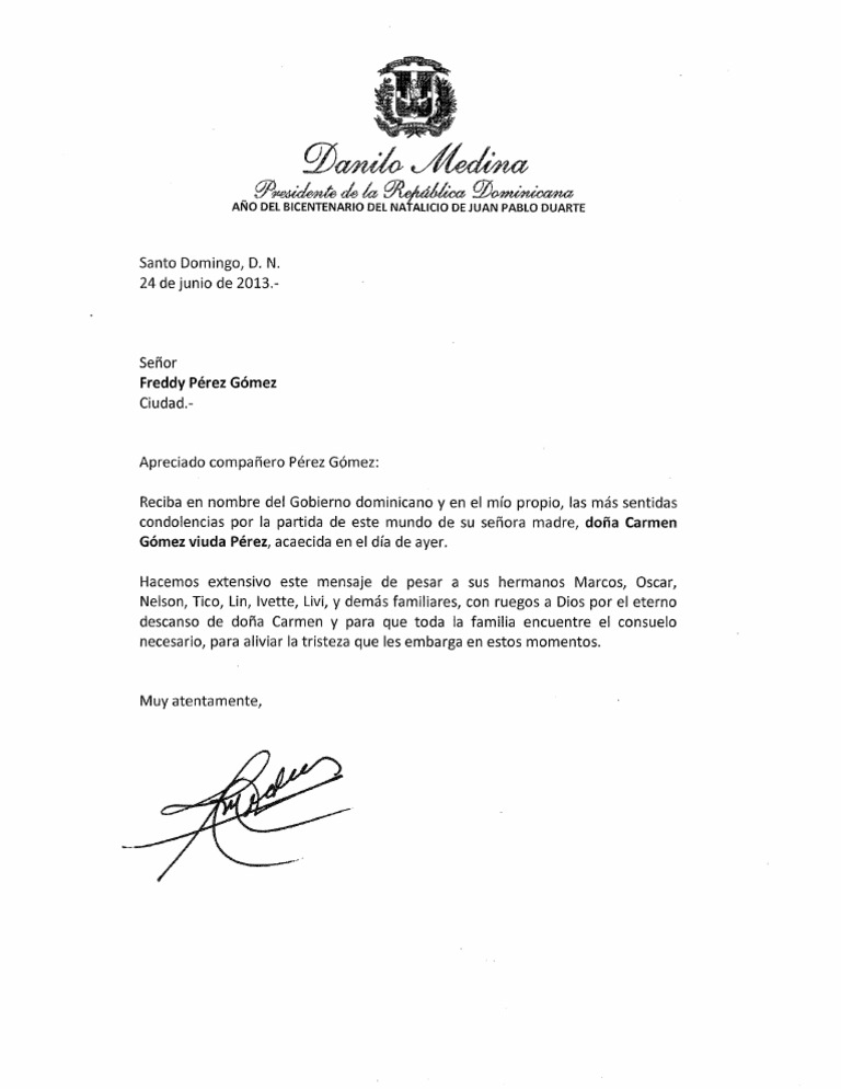 Carta De Condolencias Por Fallecimiento De Un Familiar Y Soalan