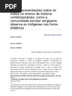 As representações sobre os índios