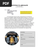 Download Petition To Abrogate by Chris Farrell SN149748679 doc pdf