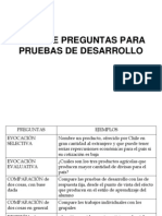 Tipos de Preguntas para Pruebas de Desarrollo