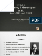 A Tribute to Dr Greenspan Socal Inst 051411