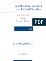 Depression and Suicidal Ideation in Autism and Related Disorders NAA 021512