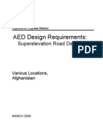 AED Design Requirements - Horizontal Curves & Superelevation - Mar09