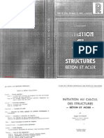Initiation Au Calcul Des Structures Béton Et Acier
