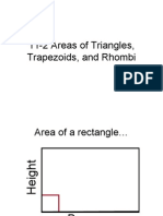 11-2 Areas of Triangles, Trapezoids, And