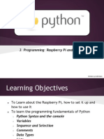 ProgrammingRaspberryPiandPython-3rdYearYear9Presentation