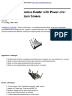  Access Point_Wireless Router With Power Over Ethernet (PoE) Open Source 
