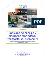 Consumo de Energía y Emisiones Asociadas Al Transporte Por Ferrocarril