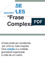 Frases Simple e Complexas