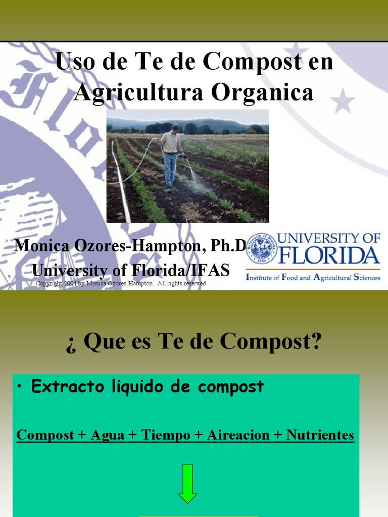 Uso de Te de Compost | PDF | Compost | Fertilizante