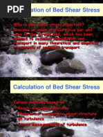 Calculation of Bed Shear Stress