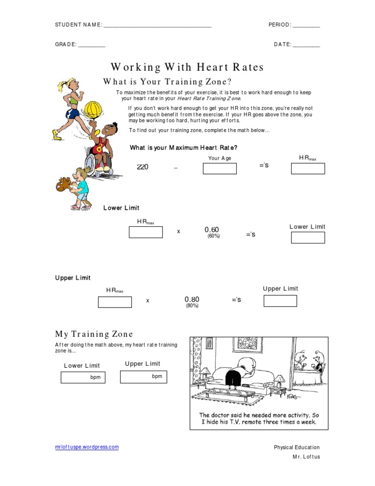 Calculating Target Heart Rates | PDF