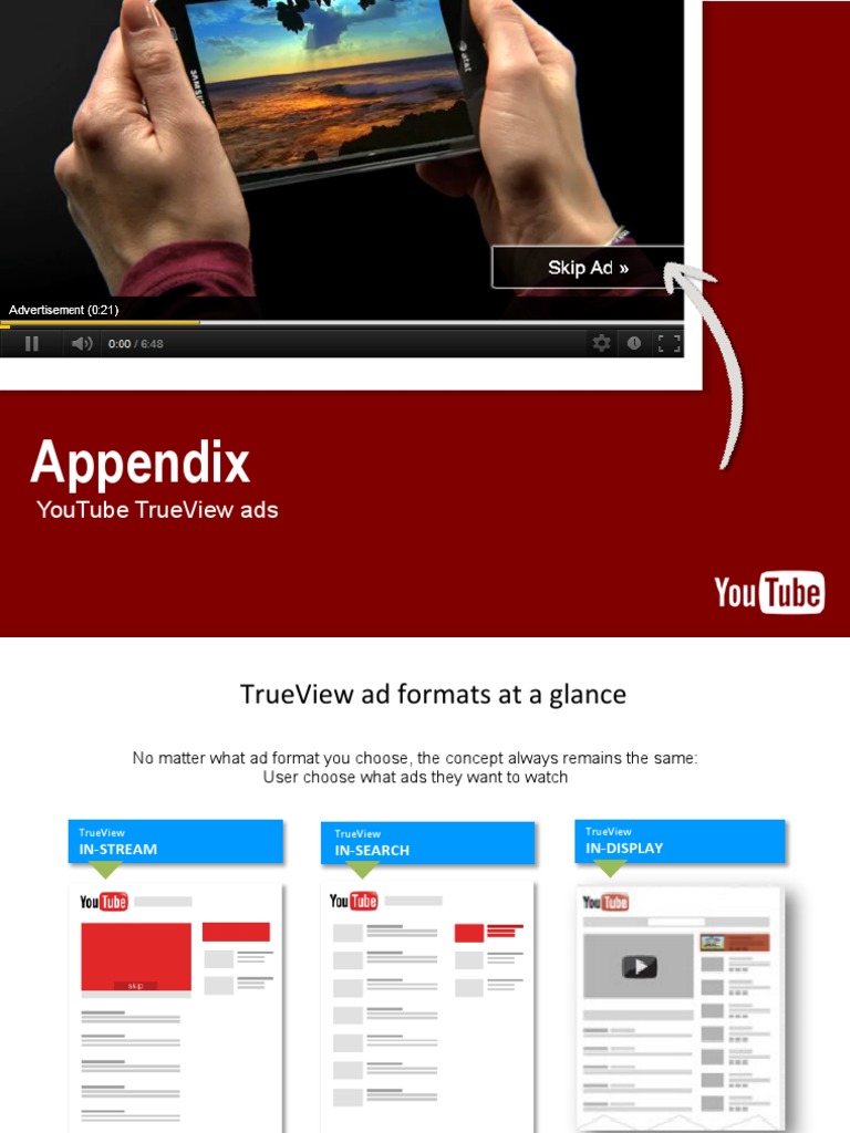 Youtyt Trueview Ad Formats You Tube Search Engine Optimization