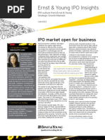 Ernst & Young IPO Insights: IPO Market Open For Business