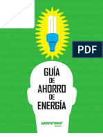 GUÍA DE AHORRO DE ENERGÍA. GREENPEACE, MÉXICO