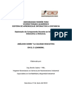 análisis sobre “La Calidad Educativa en el E-learning