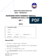 Numerasi - Saringan Khas Th3 - Sandakan