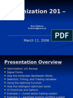 Optimization 201 Seminar