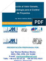 Presentación Introducción al Valor Ganado, PMI Valencia, Venezuea