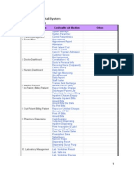 Comhealth Hospital System: Cakupan Fungsional Comhealth Modules Comhealth Sub Modules Others