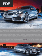 2014 Mercedes E Class Brochure