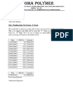 C Form Pending Details