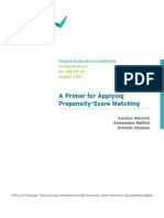 A Primer for Applying Propensity Score Matching