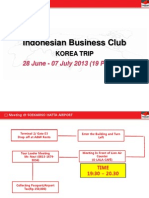 Indo Biz Korea Schedule 2