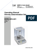 Operating Manual Density Determination Set: Kern Aes-A01