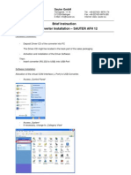 Brief Instruction USB Converter Installation - SAUTER AFH 12