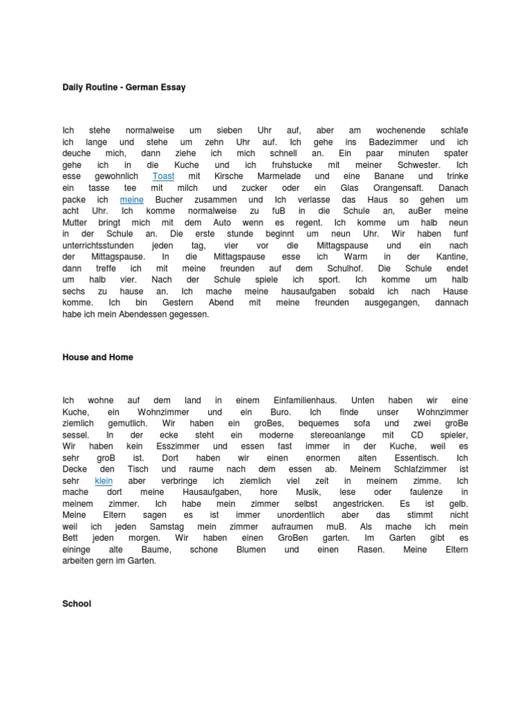 German Essays | PDF