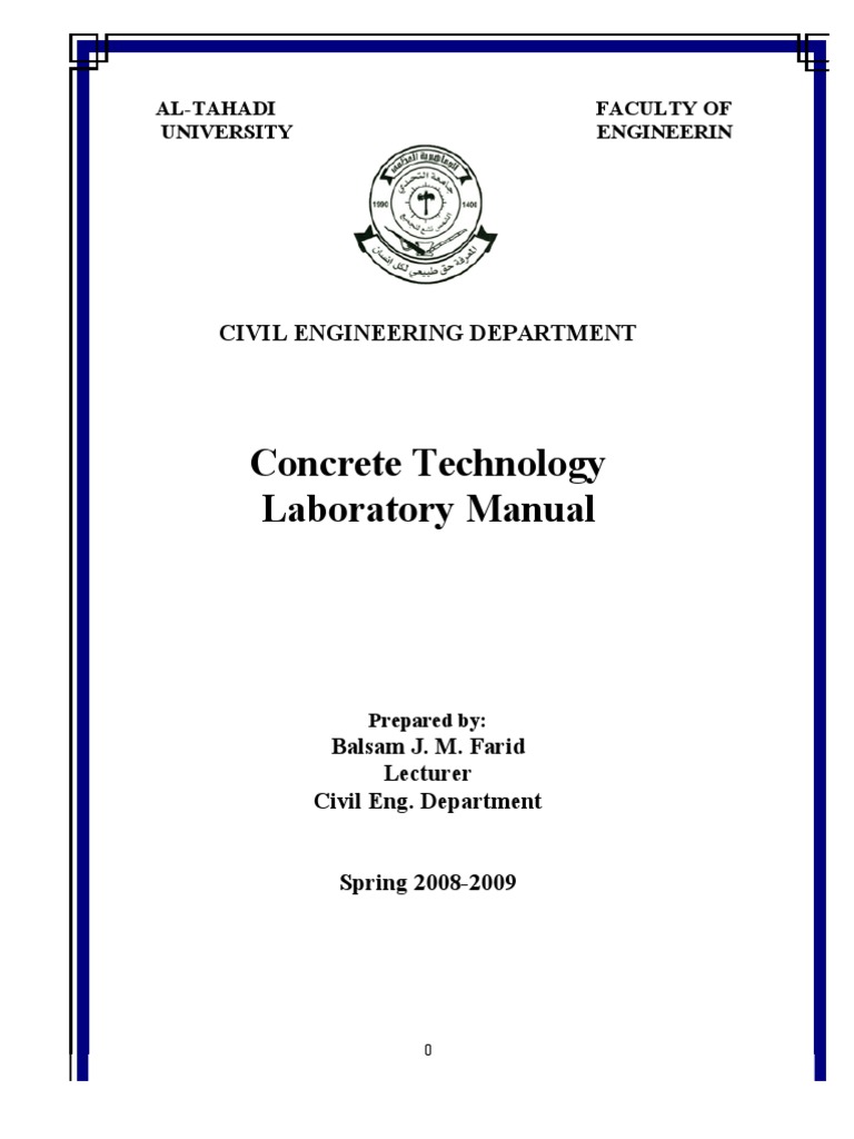Concrete Tech. Manual | PDF | Concrete | Ultimate Tensile Strength