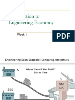 Introduction to Engineering Economy Week 1