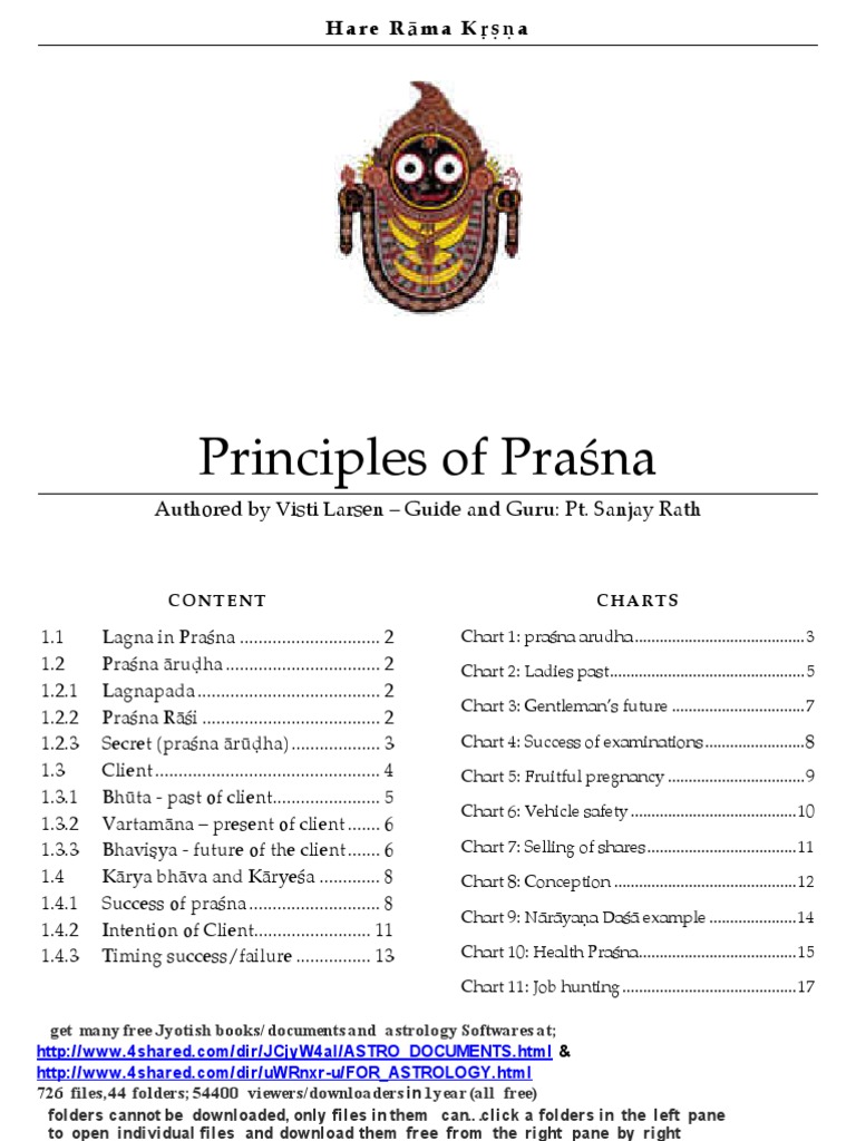 Principles of Praçna Astrology | PDF