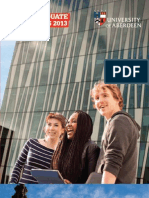 University of Aberdeen UG Prospectus 2013