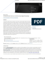 A Comprehensive Survey On Antenna Array Signal Processing