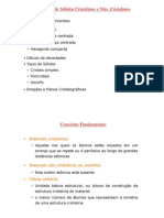 1.1 Estrutura de Sólidos Cristalinos e Não Cristalinos