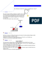 Estática de corpos em equilíbrio com cordas e polias