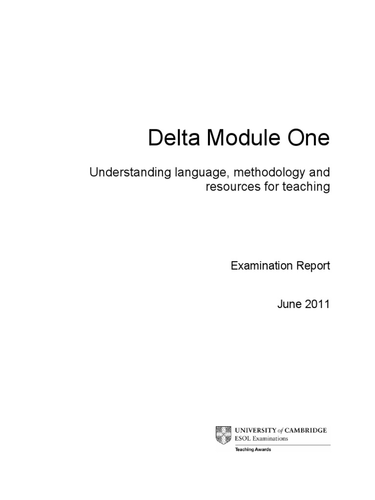 Delta Module One Exam Report | PDF | Top Down And Bottom Up Design ...