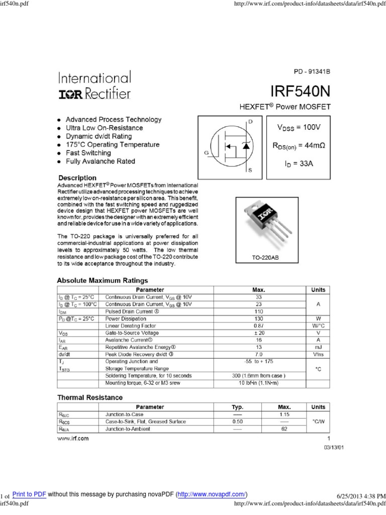 Mosfet | PDF