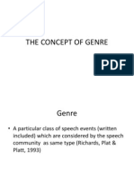 The Concept of Genre