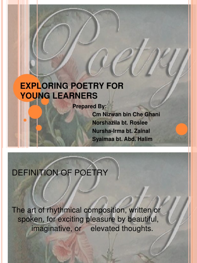 Engaging Young Learners in Poetry | PDF | Rhyme | Poetry